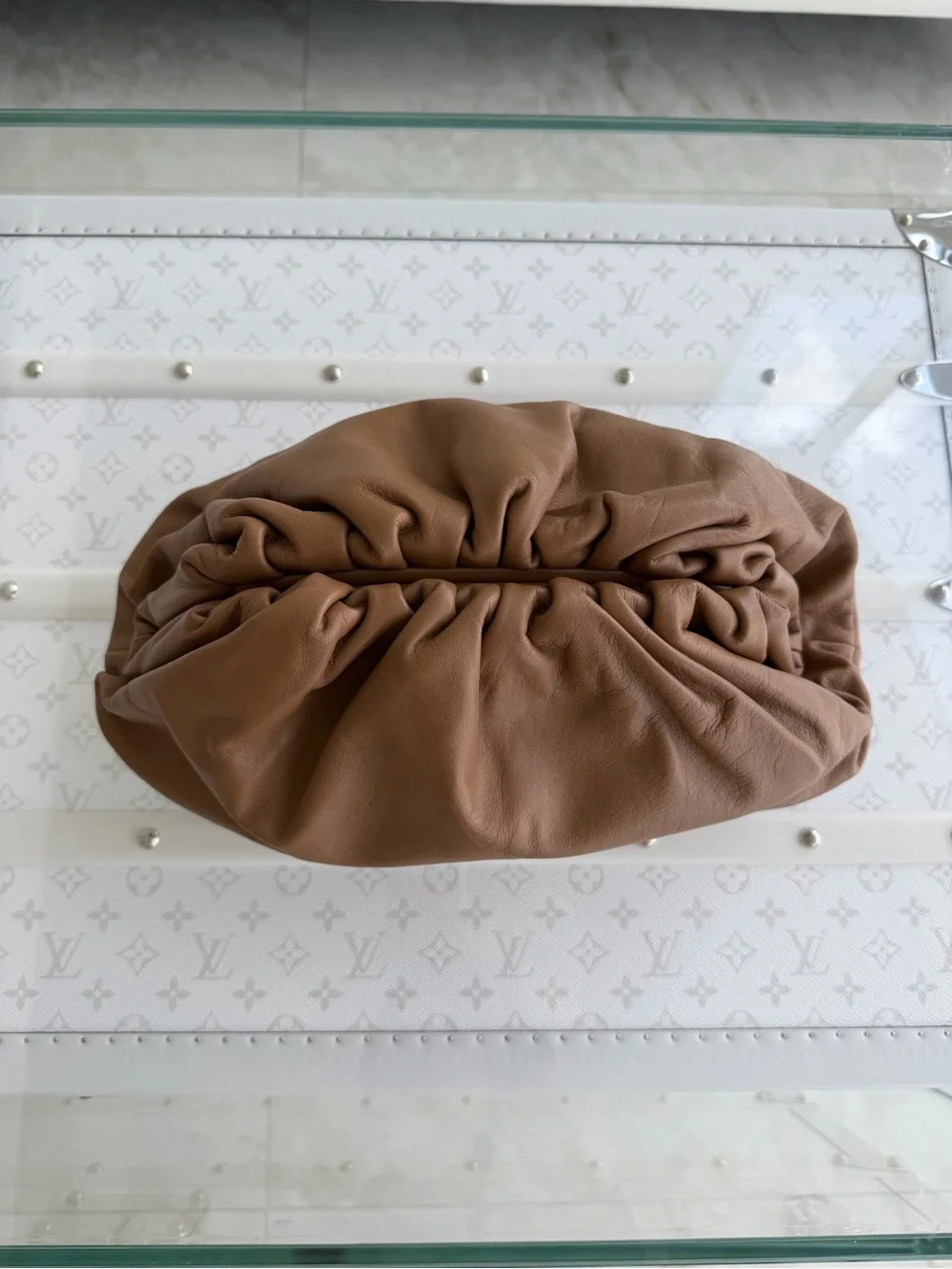 Bottega Veneta Large Pouch Camel/Brown Leather Bag